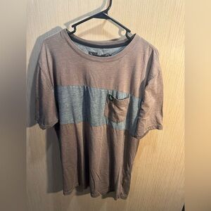Men's Hippytree Brown and Gray Short Sleeve T-Shirt Size XL